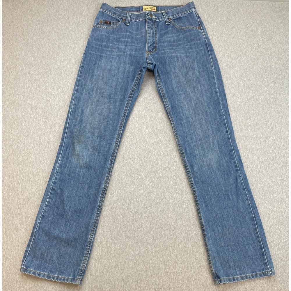 Wrangler 20X Jeans Mens 31‎ x 34 Blue 100% Cotton Competition Style 02 Straight
